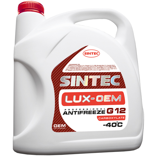 614500 SINTEC Антифриз Sintec Lux красный G12+ 5 кг