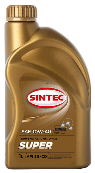 801893 SINTEC Масло Sintec 10/40 супер SG/CD п/синтетическое 1 л